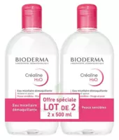 Acheter CREALINE H2O Solution micellaire nettoyante apaisante sans parfum 2Fl/500ml à CANEJAN