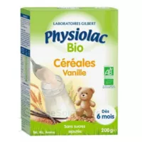 Physiolac Céréales Vanille Bio B/200g à CANEJAN