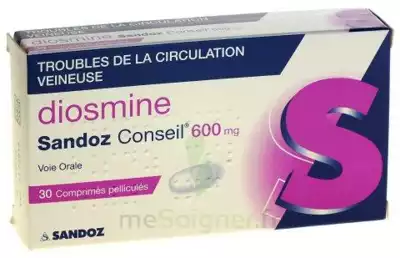 Diosmine Sandoz Conseil 600 Mg, Comprimé Pelliculé à CANEJAN